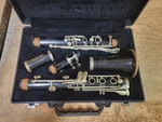 Quality Professional Schreiber And Son Wood Clarinet Untested. Fixed Price $175.00.