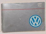 1989 Volkswagen Fox Owners Manual User Guide Reference Operator Book Fuses Vw. Fixed Price $21.95.