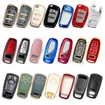 Remote Key Fob Skin Decor Holder Accessories For Audi A6 Q7 Q8 Tt S4 S5 RS3. Fixed Price $11.48.