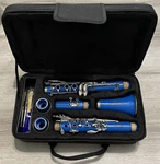 Roffee Sky Blue Clarinet W/ Mouthpiece Reeds And Carry Case RC-26N. Fixed Price $100.00.