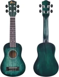 Winzz By Aileen Soprano Ukulele Starter Kit Green Burst With Gig Bag Extras 21". Fixed Price $48.27.