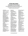 Hymn Melodies For High Flute : 105 Of The Best-known From G.... Fixed Price $13.47.