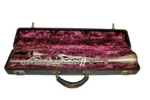 Rare American Clipper Metal Clarinet Silver Plated Vintage Leather Case Marching. Fixed Price $550.00.