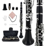 #new Clarinet Black Ebonite With Oxford Soft Case Student Beginner Kit. Fixed Price $145.00.