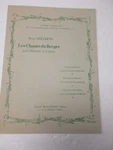 Rene Mignion Les Chants Du Berger For Flat Clarinet And Piano Sheet Music. Fixed Price $8.00.
