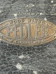 Vintage Pedler Hoosier Silver Plate Clarinet. Fixed Price $85.00.