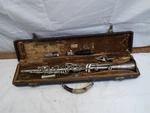 Vintage Metal Clarinet Musical Instrument W/case Bettony Cadet. Fixed Price $119.99.