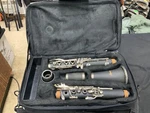 Band Clarinet Black Wood Finish.w/case. Fixed Price $75.99.
