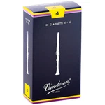 Vandoren Traditional Bb Clarinet Reeds Strength 4 Box Of 10. Fixed Price $31.00.