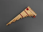 23 Pipe Pan Flute Bamboo Authentic Handcrafted Bolivian Zampo Malta. Fixed Price $39.00.