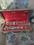 Antique Brevort 8185 Clarinet Wood-cork Silver W/ Wood/leather Case. Fixed Price $142.86.