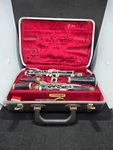 Vtg Selmer Bundy Black Wooden Clarinet 50681 W/ Geo 3 Mouthpiece & Case. Fixed Price $30.00.