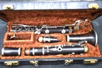 Vintage C.g. Conn Elkhart 424N Clarinet-wood. Fixed Price $450.00.
