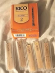 Rico Clarinet Reeds Box Of Five Size RCA1020. Fixed Price $7.00.