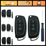 Key Fob Shell Case For Hyundai Santa Fe Sonata Tucson 2013-2017 Pack, 4 Butt. Fixed Price $30.59.