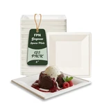 Square Dinner Plates For Party Disposable Paper MICROWAVE-SAFE:6" 8" 10". Fixed Price $73.49.
