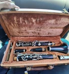 Vintage 1958 C.g. Conn Director Boehm System Bb Soprano Wood Clarinet With Case. Fixed Price $175.00.
