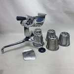 Vintage Saladmaster Manual Food Cutter Processor Grater 5 Cutting Cones. Fixed Price $45.00.