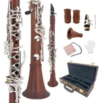 Clarinet Rosewood Eb Key Professional Flat Nice Sound Case 2 Barrels. Fixed Price $309.50.