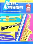 Alfred's Accent Achievement Alto Saxophone Book 1. Fixed Price $14.99.