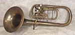 Vintage 3 Valve Pan American Euphonium Baritone Elkhart No Case Or Mouthpiece. Fixed Price $220.50.