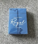 Rico Royal Bass Clarinet Reeds #2 Box Of D'addario REB1020 Brand New. Fixed Price $25.00.
