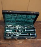 Vintage Revere Wood Clarinet Made Czechoslovakia - Brilhart Ebolin Mp W/ Case. Fixed Price $59.99.