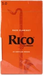 D'addario Rico Bass Clarinet Reeds 3.0, 25-PACK. Fixed Price $97.99.
