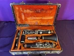 Pruefer Vintage Silver Throat Clarinet With Case. Fixed Price $99.77.