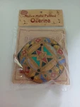 Peruvian 6 Hole Handpainted Clay Ocarina Flute Whistle Necklace New Package. Fixed Price $15.83.