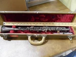 Holton Metal Elkhorn Collegiate Silver Plate Clarinet Case. Usa. Fixed Price $120.00.