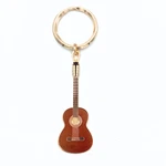 Spanish Guitar Keychain, Gold With Woodgrain. Fixed Price $13.99.