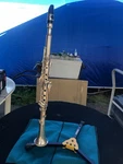 C. G. Conn 624N-B "armored" Bb Silver Metal Clarinet Elkhart Vintage Rare. Fixed Price $2700.00.