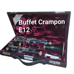 Buffet Crampon E12 Clarinet Grenadilla Wood Used With Hard Case. Fixed Price $415.00.