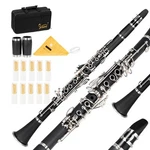 Glarry Bb Flat 17 Keys Clarinet With Case Nickel Plated. Fixed Price $69.99.